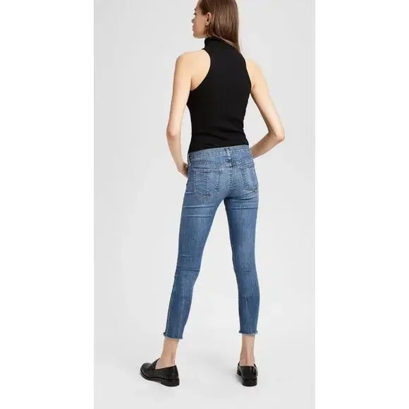 Rag & Bone Ankle Skinny Jean in Lucky Rouge Size 26